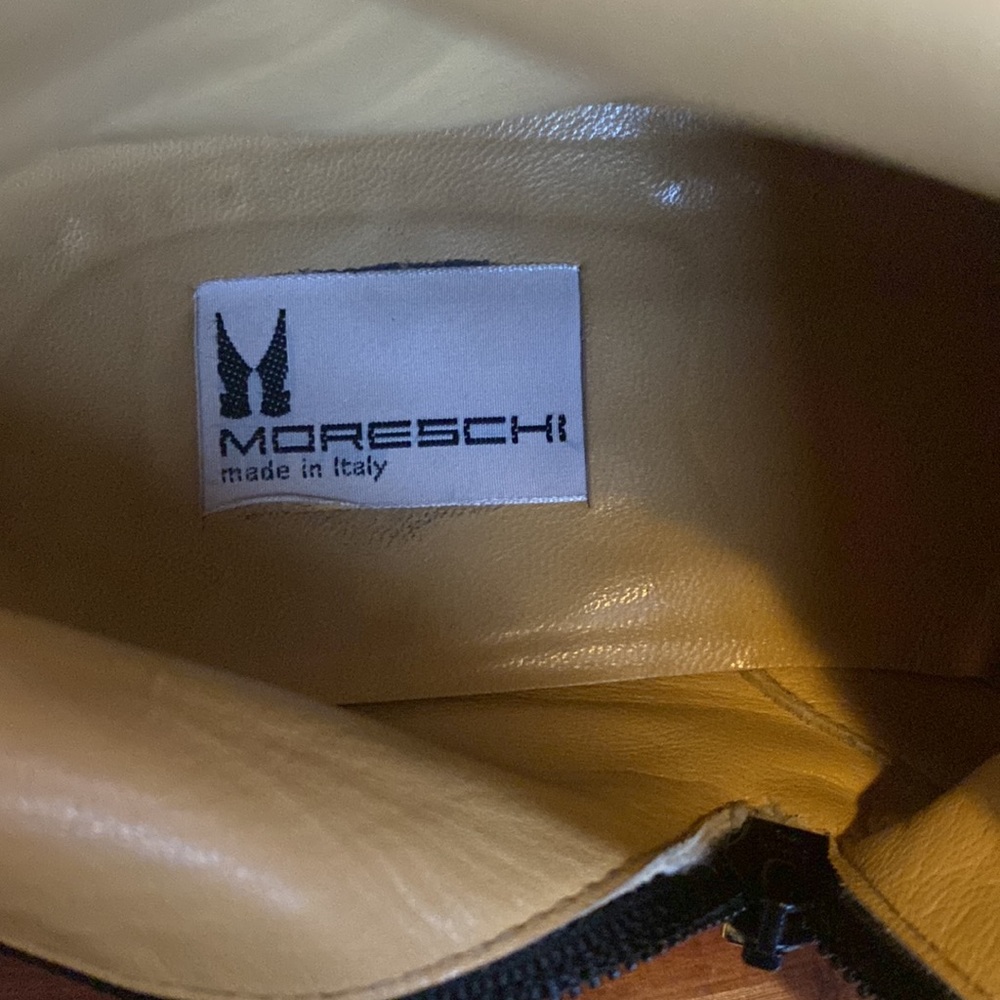 Moreschi Made in Italy Men’s Black Leather Dress Boot Size 7.5 - Picture 9 of 9